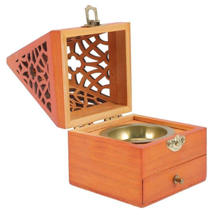 Lujoso Set de Bakhoor Árabe con Mini Mabkhara, Tarro de Bakhoor Ecológico, Sándalo Aromático, Venta Especial India - Product Image 5