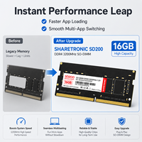 Module de mémoire RAM pour ordinateur portable SHARETRONIC 16 Go DDR4 3200 MHz SODIMM 260 broches, mise à niveau de la mémoire d'ordinateur portable