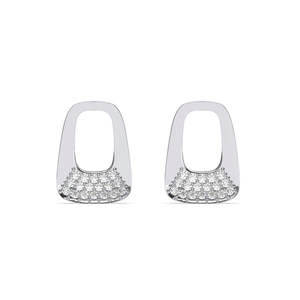 NOVAMART Fine Geometric & Water Drop 925 <b>Sterling</b> <b>Silver</b> <b>Stud</b> Earrings for Women Girls Wholesale Export - Product Image 1