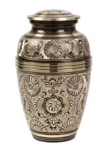 <b>Top</b> Trending Durable Eco-Friendly Aluminium Cremation Urn White Enamel Decorative Design Embossed <b>Butterflies</b> Funeral Memorial - Product Image 3