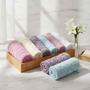 Lot de serviettes de cuisine 100 % coton turc à séchage rapide, 30x50cm, 550 GSM, motif velours absorbant, fabriqué en Turquie - Product Image 4