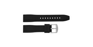 JD410 Sport Adjustable Silicone <b>Watch</b> Band Black Water Resistant 20-22mm Soft Light Breathable Smart <b>Watch</b> Strap Stainless Steel - Product Image 4
