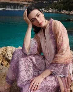 AJM Trade House 1080 Designer Ethnique Pakistanaise Femmes Costumes Belle Soie Matériel - Product Image 3