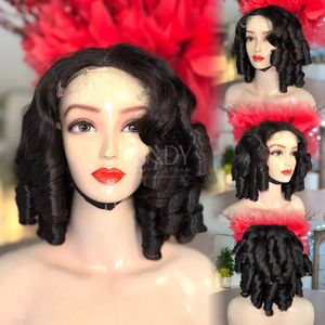 Cheveux naturels de haute qualité, perruque ondulée ombrée, perruque avec fermeture frontale, brun clair, 100% cheveux humains vietnamiens - Product Image 1