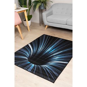 Alfombra de área grande hecha a mano Kami, diseño rectangular abstracto para entrada, sala de estar, dormitorio, yute de poliéster acolchado para adolescentes - Product Image 1