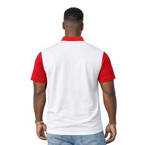 Polo blanc Phi Nu Pi Canes, taille réelle, mélange de coton premium, broderie, vêtements de fraternité grecque - Product Image 2