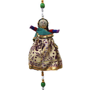 Wholesale Lot Rajasthani Traditional <b>Indian</b> Puppet <b>Dolls</b> Bohemian for Home Wall Hanging Mobile String Decoration for Diwali - Product Image 2