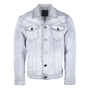 OEM & Custom High Quality Men's <b>Denim</b> <b>Jacket</b> 100% Cotton <b>Acid</b> <b>Washed</b> Vintage Distressed Button Front Eco-Friendly Breathable - Product Image 2