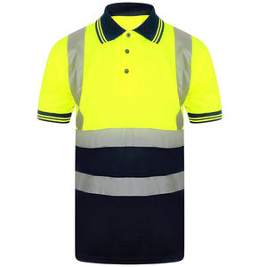 Camiseta Polo Reflectante de Alta Visibilidad con Logotipo Personalizado, Camisetas Polo de Construcción Naranja y Negra, Camisetas de Trabajo de Seguridad de Manga Corta - Product Image 2