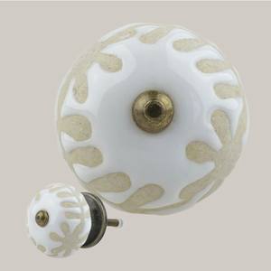 Perilla de cerámica india de hardware único, decoración de acabado pintada completa tradicional, diseño antiguo, perillas de mango para decoración del hogar, porcelana - Product Image 3