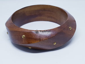 กำไลไม้ที่เป็นมิตรกับสิ่งแวดล้อมเครื่องประดับธรรมชาติสำหรับแฟชั่นที่ยั่งยืนและไลฟ์สไตล์สีเขียวโดย tradebyd - Product Image 3