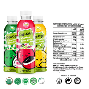 16,9 floz Cojo Mango Fruta Jugo Bebida Coco Nata de Coco Puré Bebida BRC HALAL Certificado OEM ODM Botella de etiqueta privada - Product Image 3