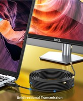 DTECH 35m Plaqué Or Vidéo 2.0 HDMI-Kabel Support 4K 60Hz HDR Fibre Optique Active Câble HDMI pour HDTV PS4 Hometheater