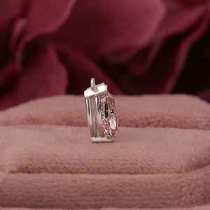 Collar con colgante de oro de 14 quilates para mujer, pieza de declaración de diamante cultivado en laboratorio de pera Marquesa para regalo de aniversario, moissanita de piedra principal - Product Image 3