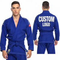 Kimono de BJJ Fightbro Raglan Stretch avec logo imprimé par sublimation sur le devant, polyester/coton, léger et respirant