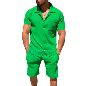 High Performance Mens Training Set Quick-Dry Zip T <b>Shirt</b> with Ultra Light Windproof Shorts - Product Image 5