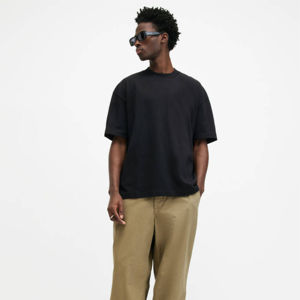 T-shirts pour hommes en coton 100% personnalisés OEM, col roulé, respirant, coupe classique, imprimé, écologique, manches courtes d'été - Product Image 3