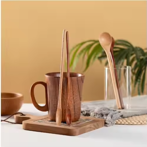 Cuillère de service en bois Création artistique Cuillères à couverts en bois (cuillère et spatule) disponibles à des prix abordables par glowin fashion - Product Image 6