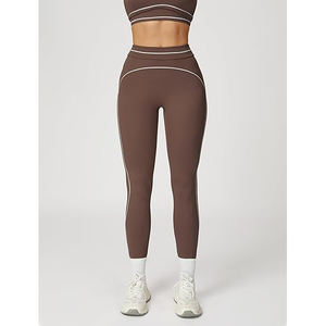 Ensemble de yoga : soutien-gorge sans couture, leggings taille haute, extensible, respirant, flexible, vêtements de fitness pour femmes - Product Image 5