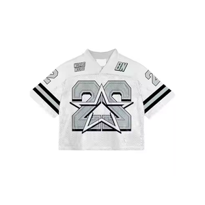 Camiseta de Fútbol Americano de Manga Corta con Diseño Personalizado y Etiqueta Privada, Impresa, Transpirable, 100% Poliéster, Unisex, para Adultos, para Exteriores - Product Image 2