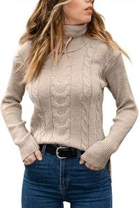 Sweat-shirt à manches longues pour femmes coupe ample design minimaliste haut surdimensionné élégant pour la mode hivernale - Product Image 2