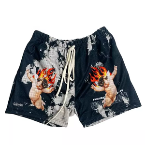 Shorts de basket-ball personnalisés en coton avec impression par sublimation, logo en polyester, shorts de basket-ball pour hommes - Product Image 1