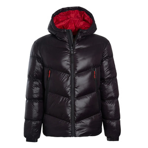 Veste polaire pour hommes de grande taille avec fermeture éclair à l'avant deux poches pour hommes adultes veste polaire de couleur noire avec sweats à capuche vente en gros - Product Image 3