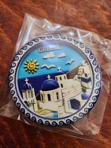Pin Circular de Poliéster con Grabado de Arte Popular Ojo Turco de Estambul DAFNI BIG PAZAR - Product Image 1