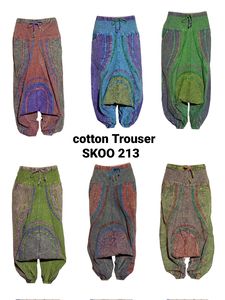 กางเกงลำลองผ้าฝ้ายทนทานพร้อมสายรัดเอวสวมใส่สบายสำหรับใส่ในชีวิตประจำวัน - Product Image 2