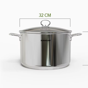 Sunhouse Olla de acero inoxidable de alta calidad Nuevo diseño para nueva cocina Fabricante vietnamita Venta al por mayor Seguro para la salud - Product Image 1