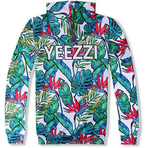 เสื้อสวมหัวผ้าฝ้าย100% พิมพ์ลายต้นมะพร้าวฮาวายกางเกงวิ่งออกกำลังกายเสื้อสเวตเตอร์มีกระเป๋าเชือกรูดพิมพ์ซับลิเมตระบายอากาศได้ - Product Image 3