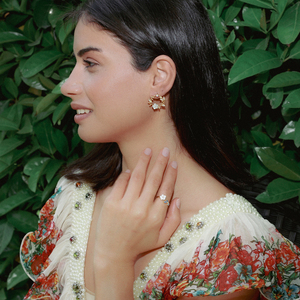 Dainty Aquamarine Stone Flower <b>Adjustable</b> Women <b>Ring</b> Turkish Wholesale Handmade 925 <b>Sterling</b> <b>Silver</b> Jewelry - Product Image 4