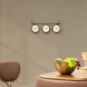 Luxury Metal Decorative Wall <b>Clock</b> with Artistic Detailing Contemporary Wall <b>Clock</b> Decorative Wall <b>Clock</b> - Product Image 3
