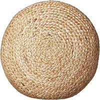 Pouf rond tressé en jute naturel 19 "X 10" du Bangladesh
