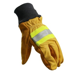 Gants de travail en cuir de haute qualité 707 haute visibilité Orange Canadian Rigger Guantes Gants de sécurité pour hommes - Product Image 2