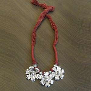Jeweljunk Floral Design Brown Thread Tribal Necklace 1111502E Fashion Pendentifs & Charms - Product Image 1