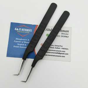 Pince à cils pour extensions de cils Ensemble de pinces à cils en acier inoxydable rose Pince à cils de précision supérieure Professionnel - Product Image 4