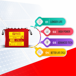 Batería tubular de alta potencia, batería solar de bajo mantenimiento, potencia innata, 12V, 270AH, C10, inversor de batería de alto rendimiento, ácido de plomo - Product Image 3
