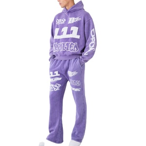 2025 gros logo personnalisé bouffée impression hommes survêtement coupe et coudre Top qualité garçons survêtements d'hiver pour hommes au prix le moins cher - Product Image 1