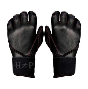 Hot Sale Adult Professional Baseball <b>Batting</b> Gloves Custom Logo Genuine Leather Palm High Quality Sports Gear - Product Image 1