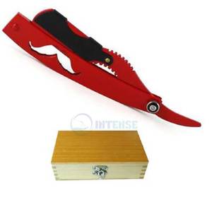 Maquinilla de afeitar recta profesional de acero inoxidable, instrumento de belleza para afeitado de peluquero clásico y aseo para hombres, venta al por mayor - Product Image 1