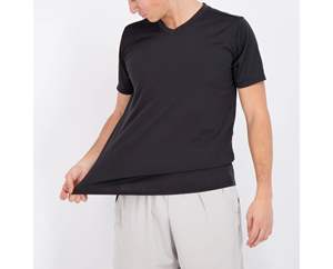 Camiseta de entrenamiento de gimnasio para hombre de estilo Vintage 2025, Camiseta deportiva de punto transpirable de secado rápido de 220 gramos, logotipo estampado por sublimación personalizado - Product Image 3