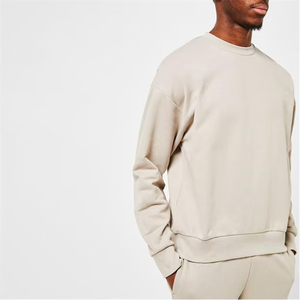 Sudadera de algodón suave para uso diario Sudadera clásica de cuello redondo a la moda Sudadera de algodón unisex OEM ODM - Product Image 5