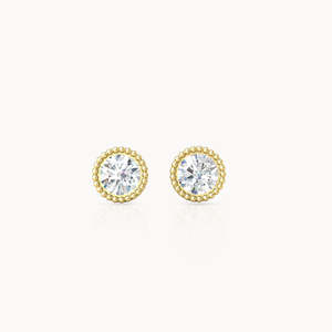 ต่างหูเพชรเพาะเลี้ยงในห้องปฏิบัติการทองคำ 14k ของเคท สตัดส์ - Product Image 6