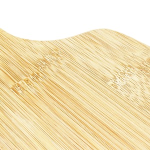 Venta directa de fábrica, precio al por mayor, tabla de cortar de bambú de madera Natural a granel con asa - Product Image 3