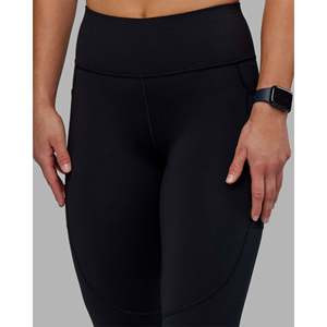 Legging Rep Ultra High-Rise 7/8 avec poches - Noir - Imprimé Léopard Scarlat Respirant Longueur Cheville XXL - Product Image 6