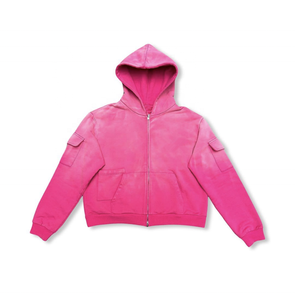 Sweat à capuche personnalisé pour hommes avec strass, coupe et couture, pull oversize délavé à l'acide, Applique Patchwork Boxy Fit, sweat à capuche vieilli pour hommes - Product Image 3