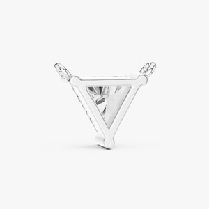 Colgante de Diamante Moissanite con Corte Triangular en Plata 925, Collar con Colgante Solitario Geométrico de Lujo Minimalista para Hombre y Mujer - Product Image 2