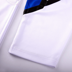 เสื้อเจอร์ซีย์ฮ็อกกี้น้ำแข็งผ้าโพลีเอสเตอร์แบบแห้งเร็วระบายอากาศได้ดี100% ชื่อทีมที่กำหนดเอง - Product Image 4