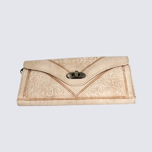 Portefeuille court en cuir véritable fait main pour femme, pochette en cuir de vachette de qualité supérieure, porte-monnaie et porte-cartes - Product Image 1